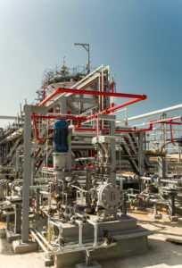 oil factory at the territory